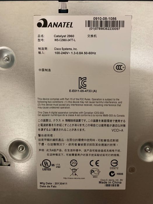 Коммутатор Cisco 2960