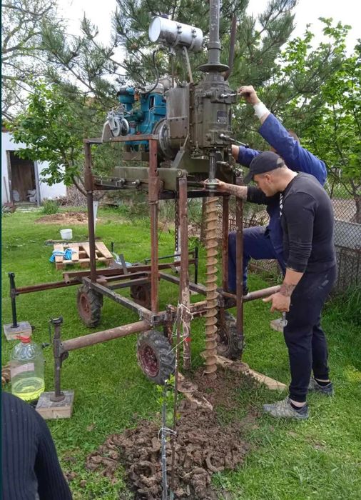 Сондажи за вода с мобилна сонда широка 80 см.