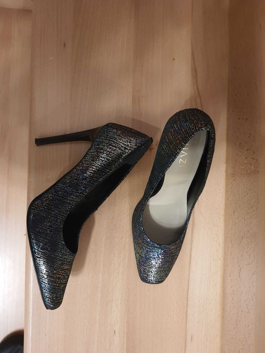 Pantofi stiletto piele naturala Quazi