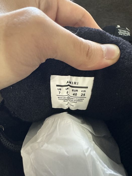 AMIRI MA1 Black Crystal Embellished