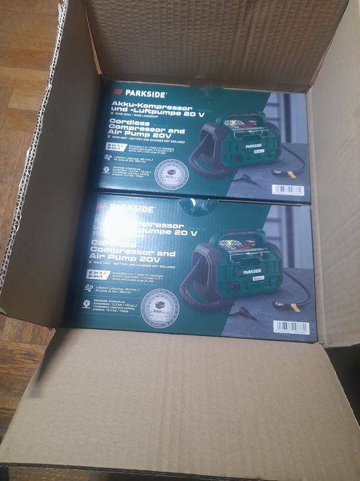 Парксайд  Нов  ,неразопакован, 10 bar акумулаторен комресор 2в1 Park