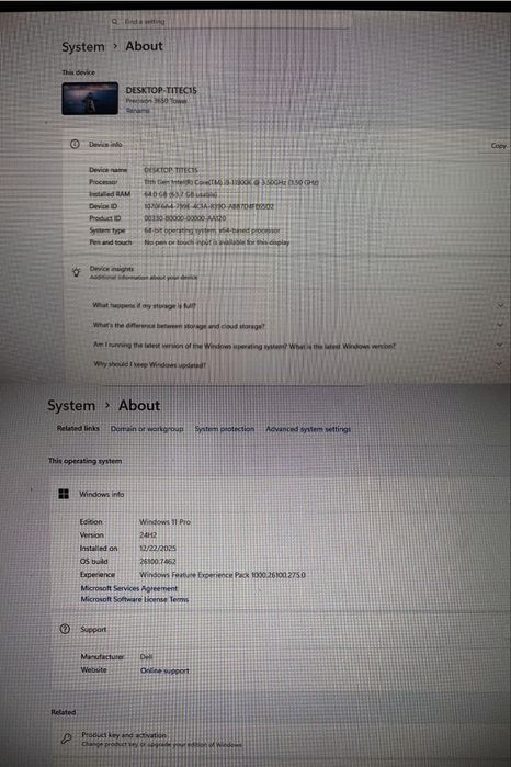 Dell Precision 3650 - i9-11900K - 64GB DDR4-nVidia Quadro P4000