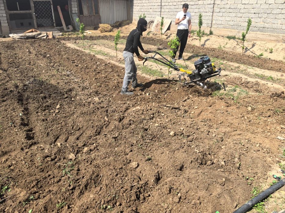 Жер аудару мотоблокпен