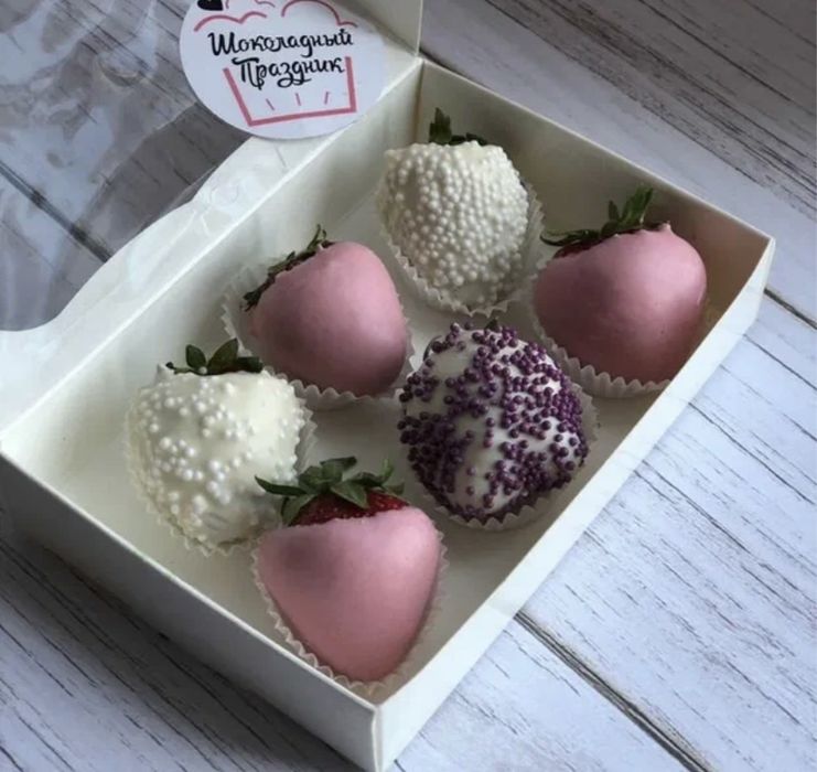 Клубника в шоколаде 6 шт