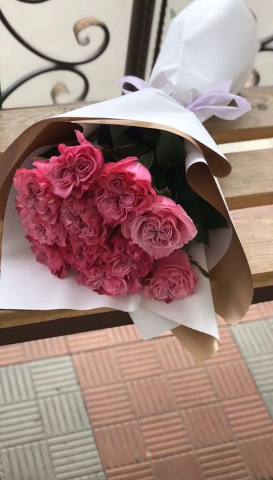 Цветы букеты розы