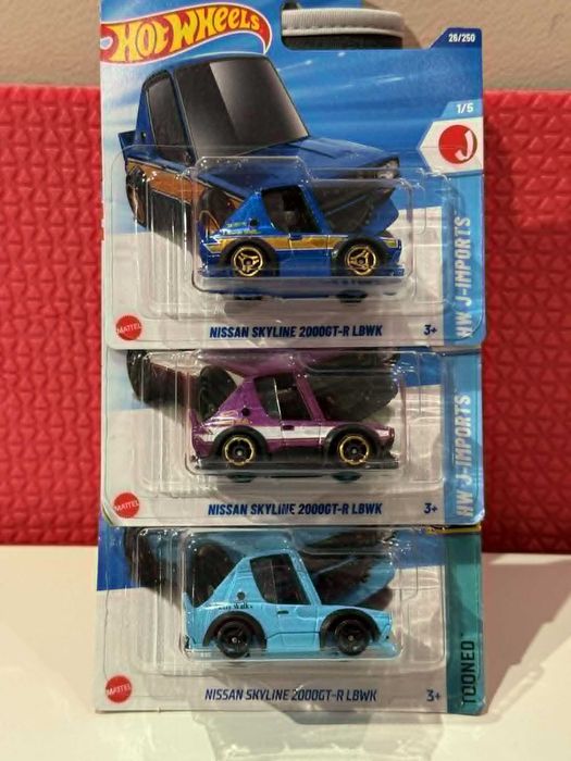 Hot Wheels Liberty Walk Skyline сет 3 броя – 3 цвята | запечатани