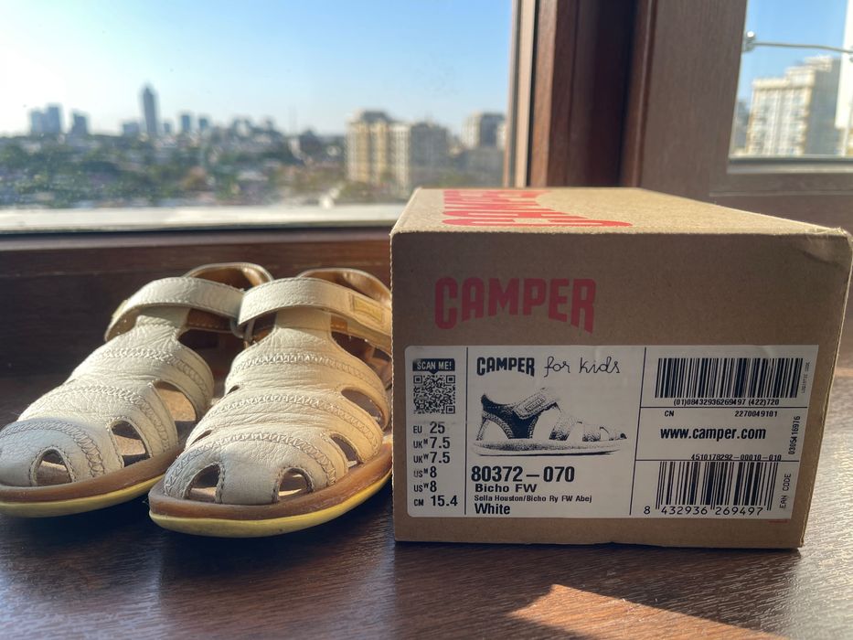 Детские кожаные сандалии