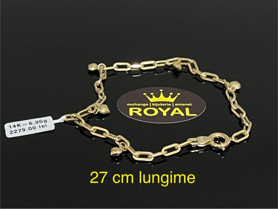 Bijuteria Royal CB : Bratara picior aur 14k 585 6,35 grame