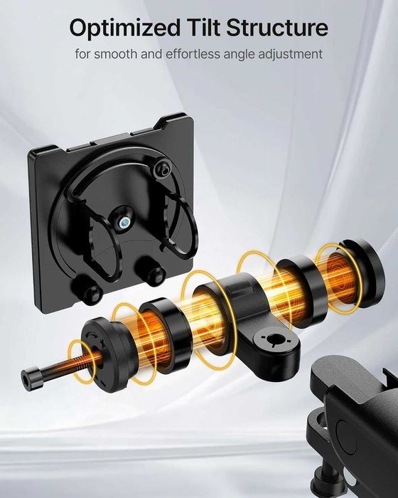 monTEK Стойка за ултраширок монитор 17-57 инча, до 27 кг, с USB, черна