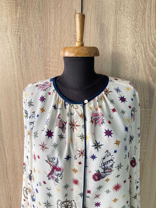 Tommy Hilfiger 100% Silk дамска копринена блуза коприна размер 4 / M