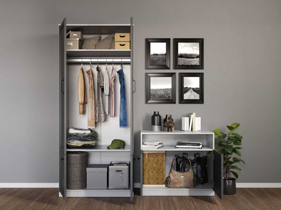 Set Mobila Dormitor Grafit C01 - Transport Gratuit in 4-10 zile