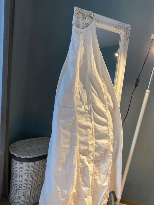 Дънкова рокля с гол гръб ZARA