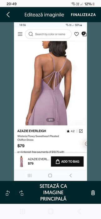 Rochii elegante lavanda XS si S