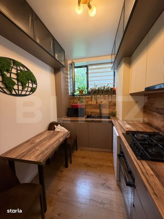 Apartament 3 camere, 68 mp, curte 135 mp, zona Rond Pacurari