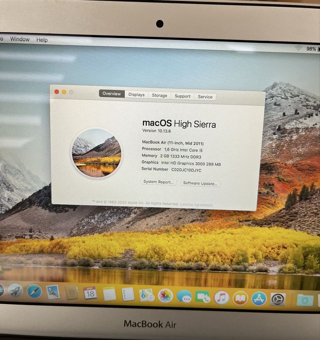 MacBook Air A1370 11.6” НОВА БАТЕРИЯ