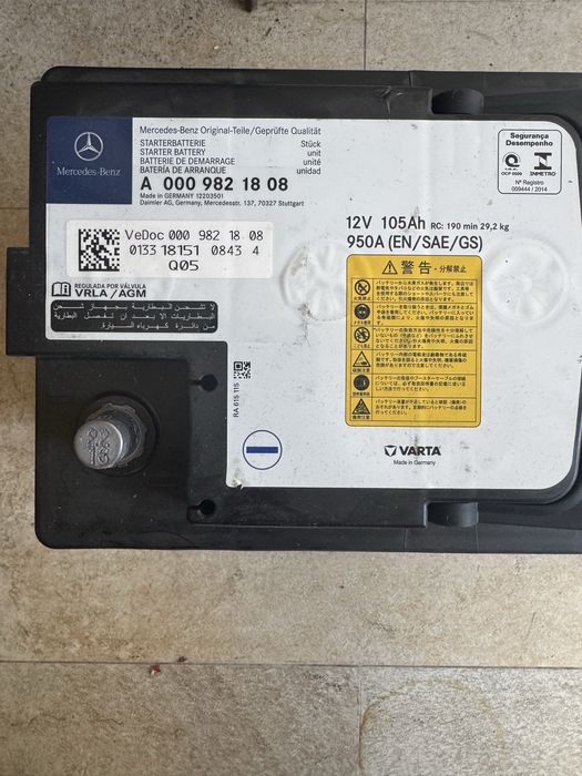 Акумулатор 105ah 950A Mercedes A0009821808