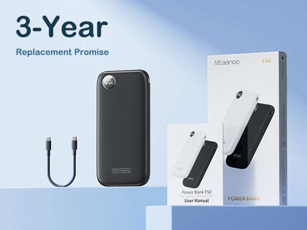 Продавам преносима външна батерия Ntaanoo F50 Power Bank