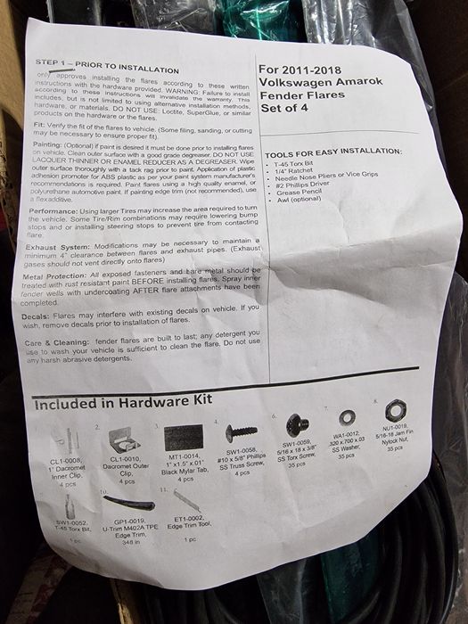 Разширители за калници VW AMAROK