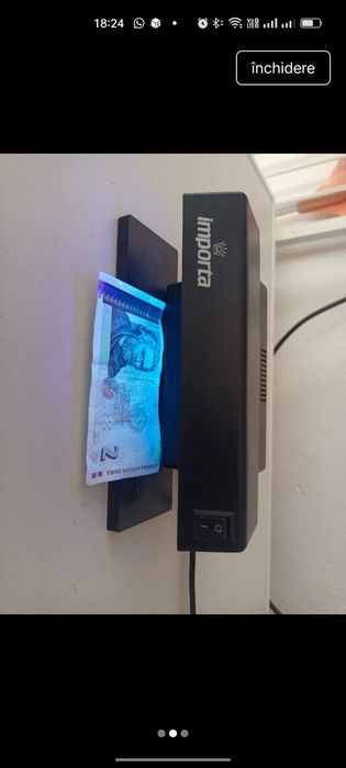 Aparat pentru detectat bancnote