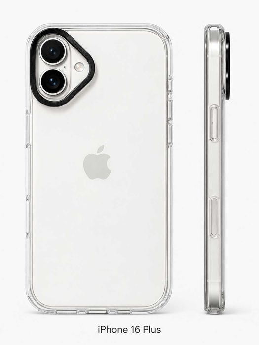 Кейс за iPhone 16 Plus – прозрачен, нов