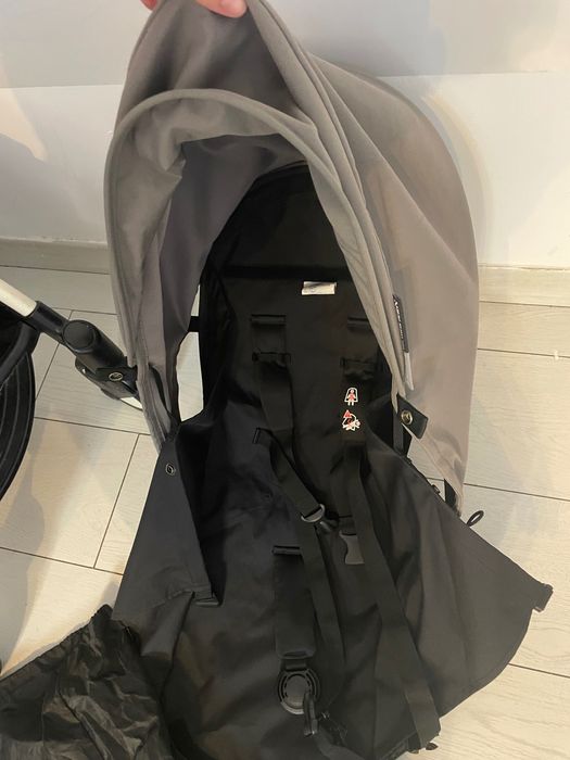 Carucior babyzen cu canopiera gri de rezerva