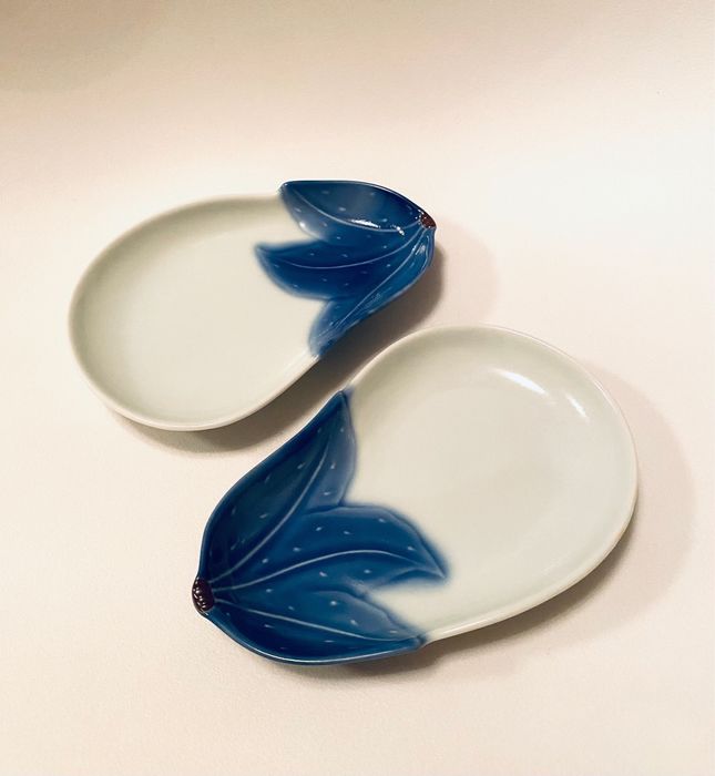 тарелочки в форме баклажана