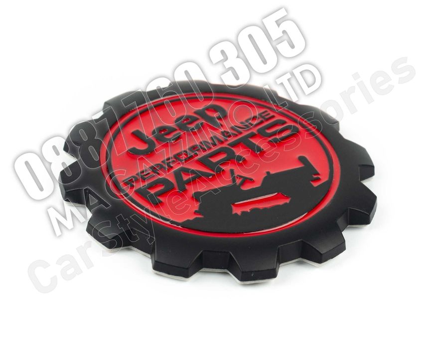 Емблема Jeep Performance Parts Метален Джип 3Д Стикер за Калник Лого