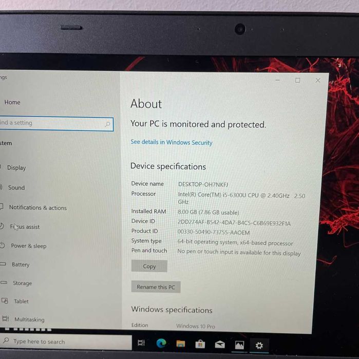 Lenovo ThinkPad T460 - 14''FHD, i5-6300u, 8GB RAM, 256GB NVMe PCIe SSD