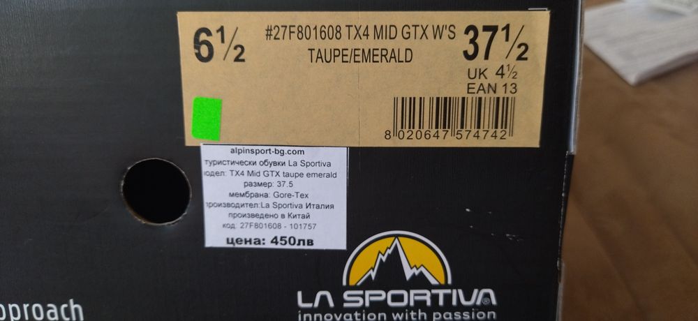La Sportiva tx4 gtx mid woman 37.5