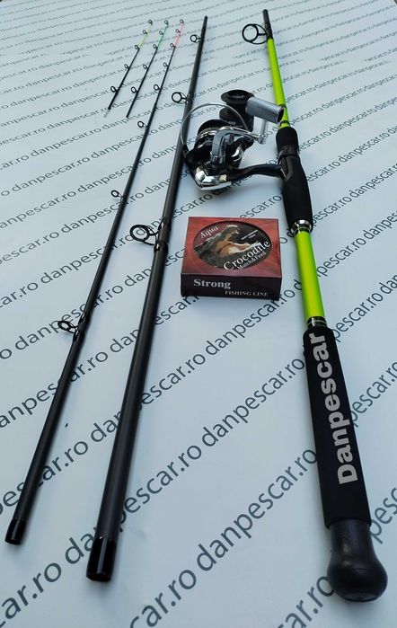 SET Feeder BOLENTINO PRO 3,30m 180gr + Mulineta SAIMINO X4000+150MFIR