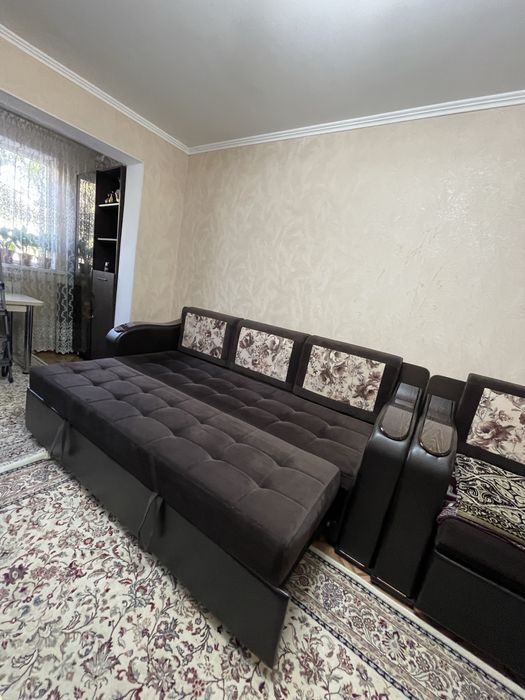 Диван 3 в 1 коричневый