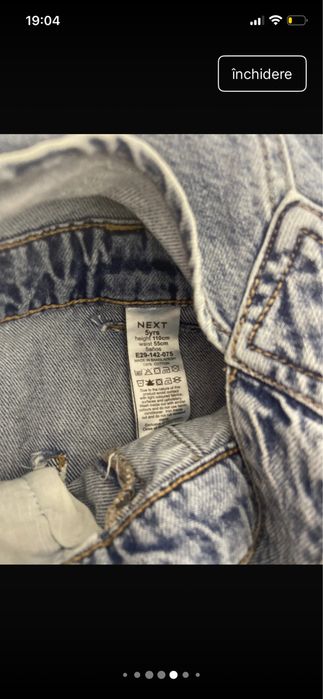 Salopeta jeans Next fetite
