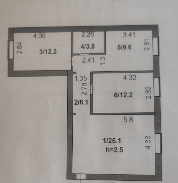 Продам 3комн квартиру