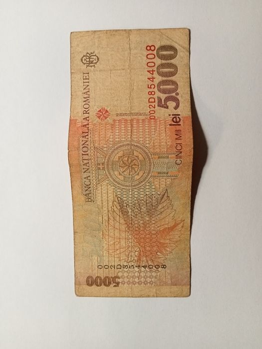 Bancnota de 5.000 lei in stare foarte  buna