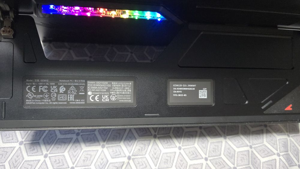 ASUS ROG Flow Z13 (2022) – i9-12900H / RTX 3050 Ti / 1TB SSD / 120Hz
