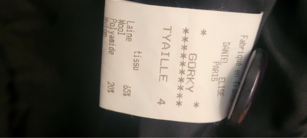 Palton din blana de vulpe si cashmire Paris