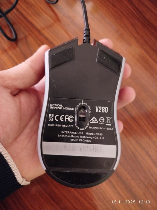 Rapoo V280 (Black, RGB)