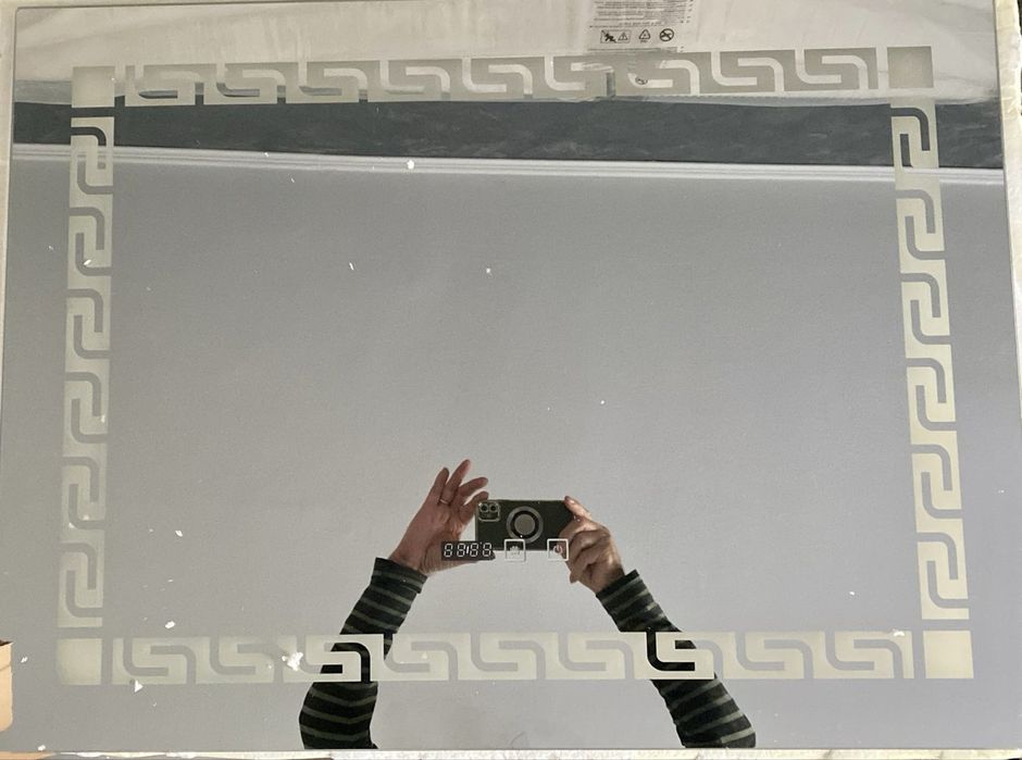 oglinda LED baie 80x60cm cu dezaburire