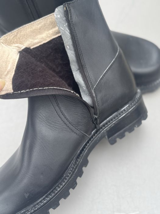 Мъкжи високи обувки от естествена кожа