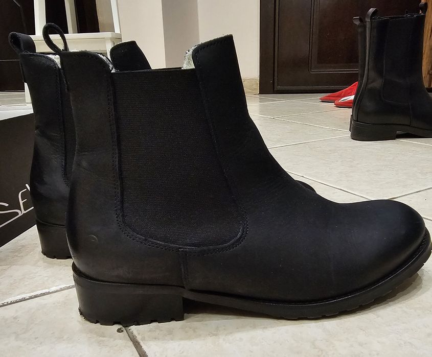 Дамски боти естествена кожа, размер 38