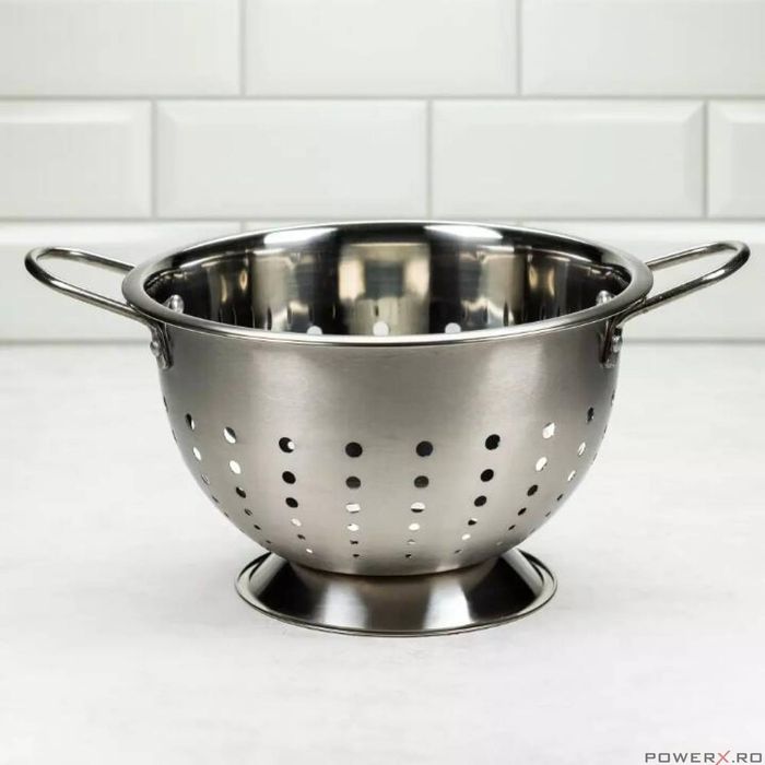 Strecuratoare din inox, 24cm, finisaj satinat, Klausberg