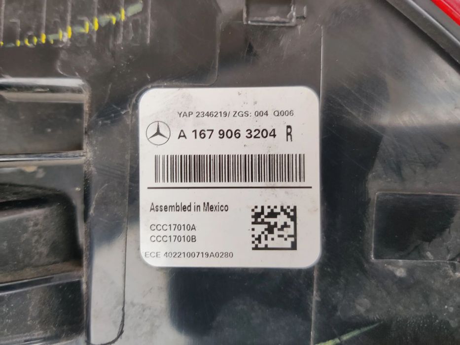 Stop Tripla LED dreapta Lampa aripa spate Mercedes Benz GLE class W167 FACELIFT 2018-2023 Cod A1679063204