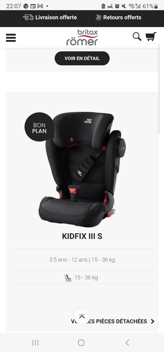 Vând scaun copii Britax Romer