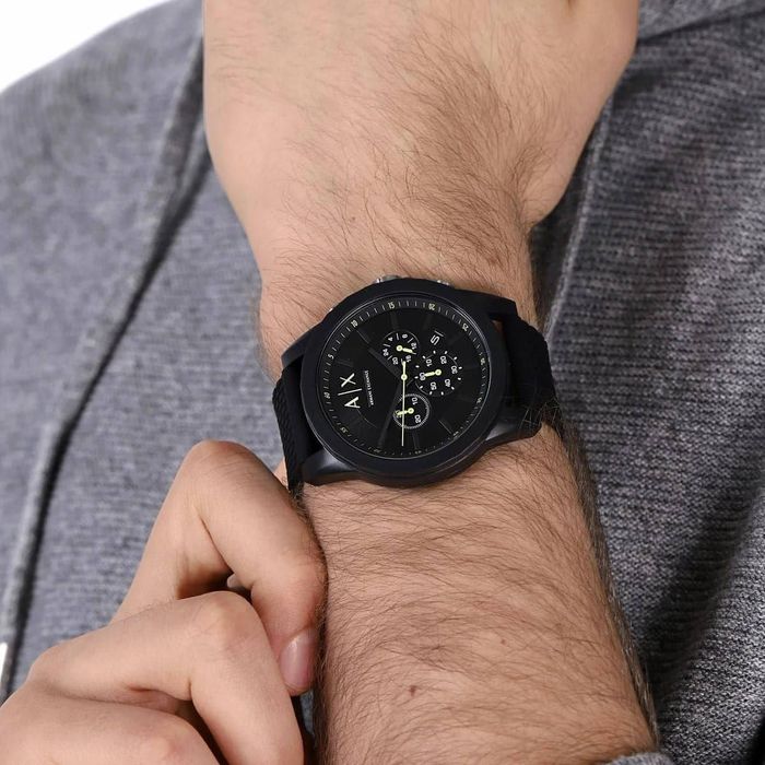 ARMANI EXCHANGE Часовник с хронограф и силиконова каишка