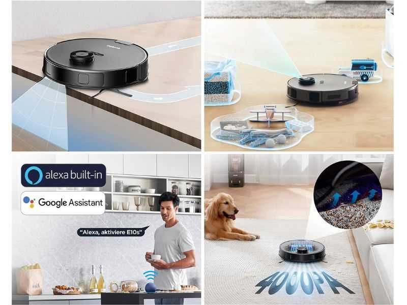 Робот Прахосмукачка с Моп EUREKA E10s, 4000Pa