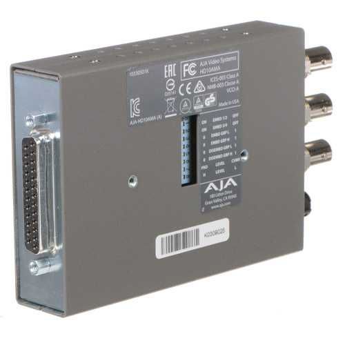AJA HD/SD-SDI 4-Channel Analog Audio Embedder / Disembedder