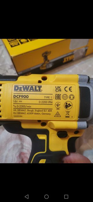 Dewalt dcf900  pistol cheie impact 18v