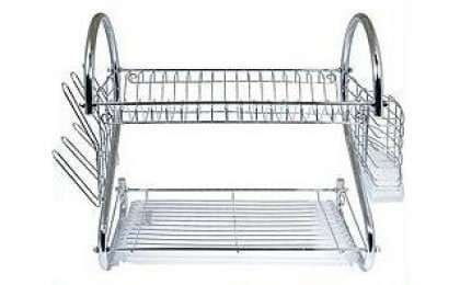 Suport pentru vase, 2 randuri, tava plastic. Produs nou!