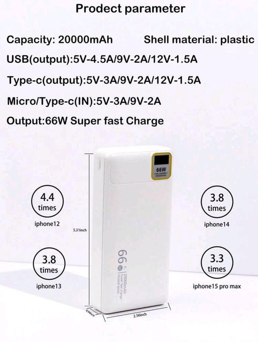 Baterie externa 20000mAh