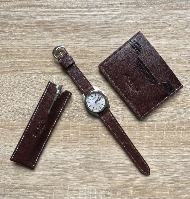 Curea de ceas din piele de lux Togo 18 mm